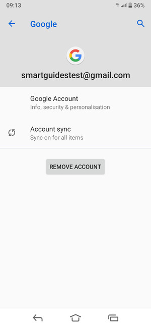 Select Account sync