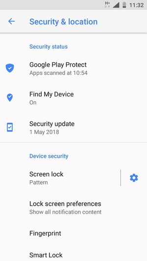 Your phone is now secure with a screen lock