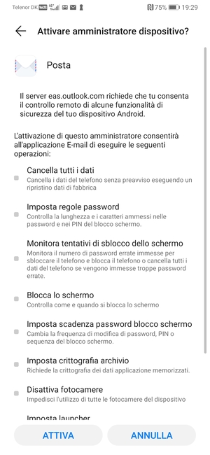 Seleziona ATTIVA