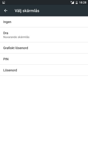 Välj Grafiskt lösenord