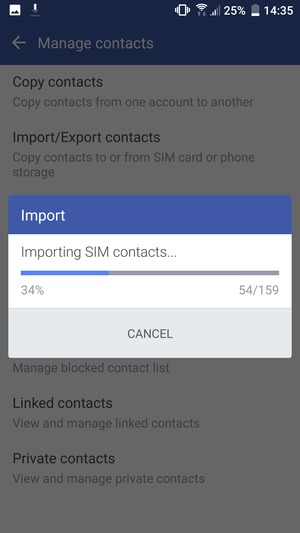 Your contacts will be saved to your Google account and saved to your phone the next time Google is synced.