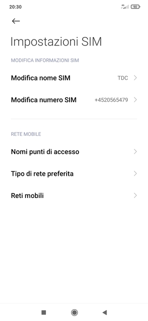 Seleziona Reti mobili
