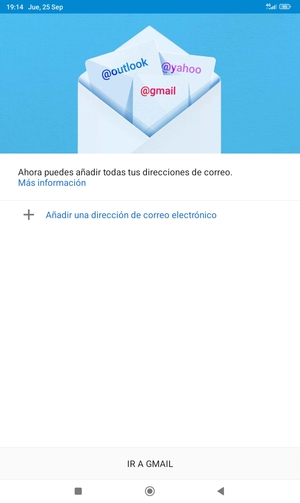 Seleccione Añadir una dirección de correo electrónico