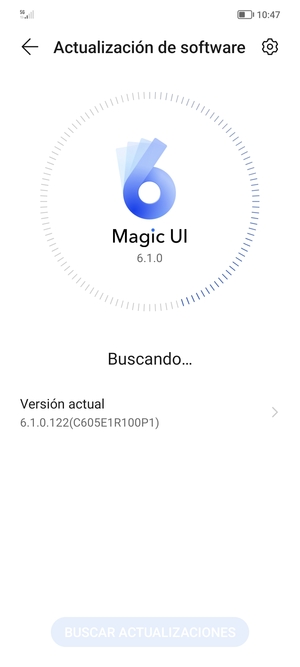 Espere a que la búsqueda termine