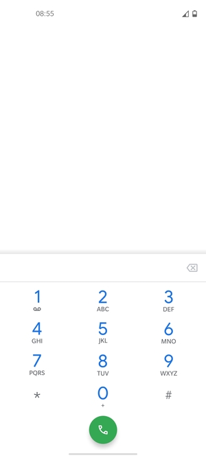 Press and hold the number 1