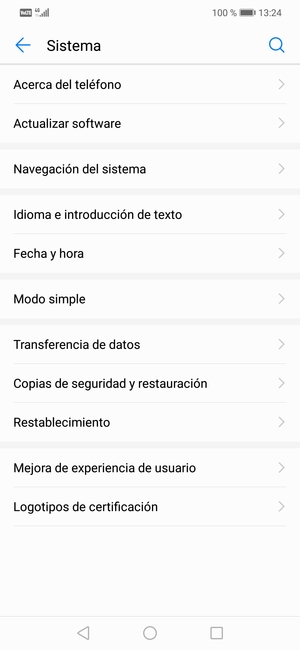 Desplácese y seleccione Actualizar software