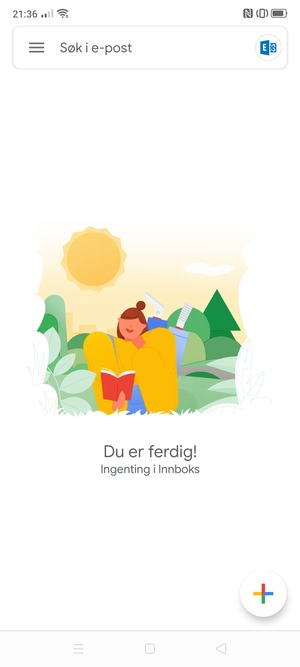 Kontoen er klar til bruk