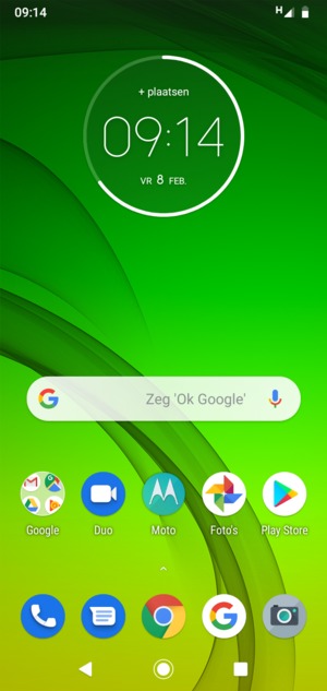 Selecteer de Recente
  applicaties-knop