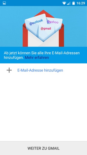 Wählen Sie E-Mail-Adresse hinzufügen