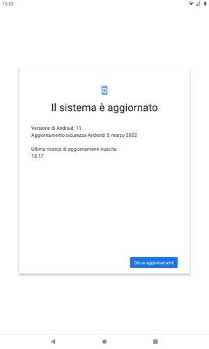 Seleziona Cerca aggiornamenti
