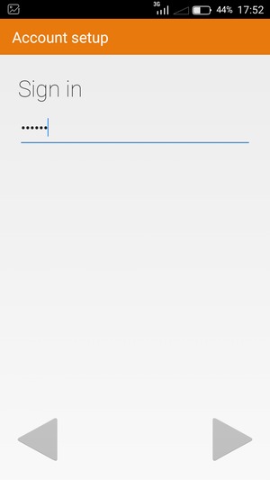Enter your password and select NEXT