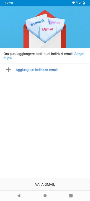 Seleziona Aggiungi un indirizzo email