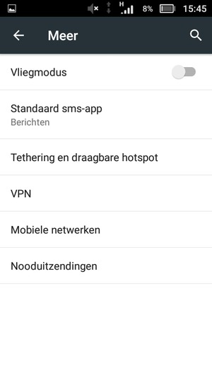 Selecteer Mobiele netwerken