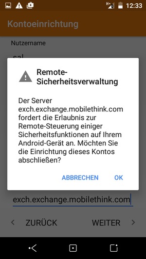 Wählen Sie OK