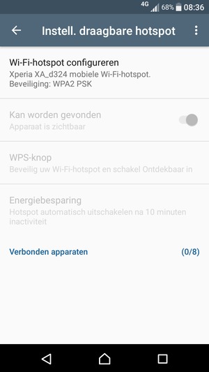 Selecteer Wi-Fi-hotspot configureren