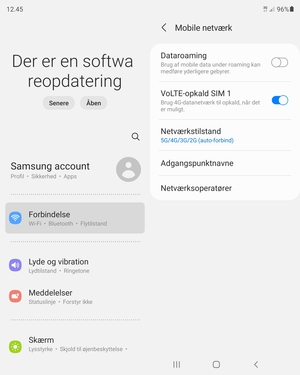 For at skifte netværk, hvis der opstår netværksproblemer, vælg Netværksoperatører