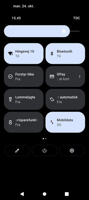 Slå Wi-Fi og Bluetooth fra