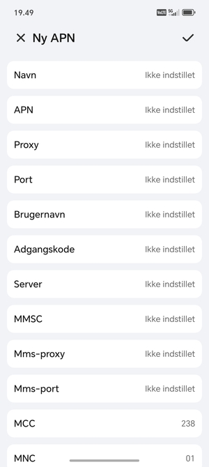 Indtast MMS-oplysninger