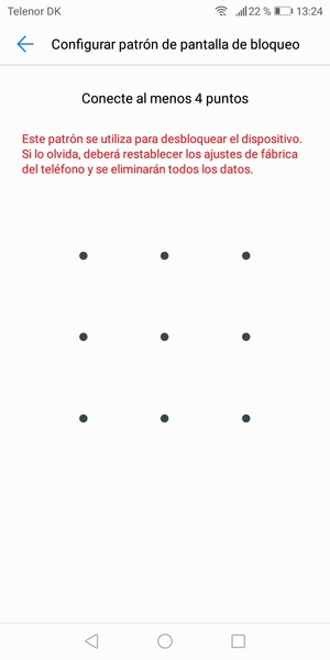 Dibuje un patrón de desbloqueo