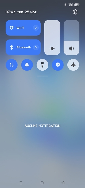 Déroulez à nouveau le menu du haut