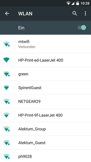 Sie sind nun mit dem WLAN-Netzwerk verbunden