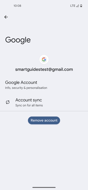 Select Account sync