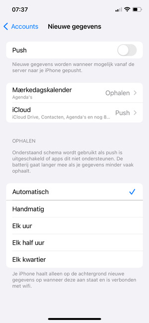 Schakel Push uit