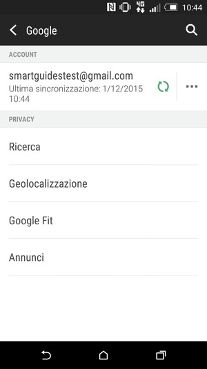 Seleziona il tuo account