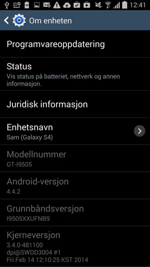 Velg Programvareoppdatering
