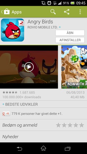 Vælg ÅBN