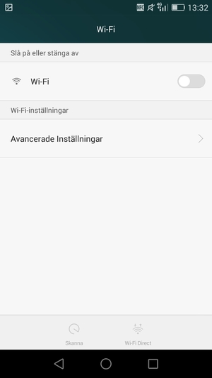 Aktivera Wi-Fi