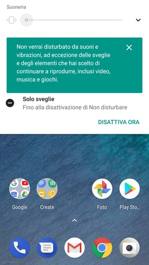 Premi una volta per la modalità silenziosa