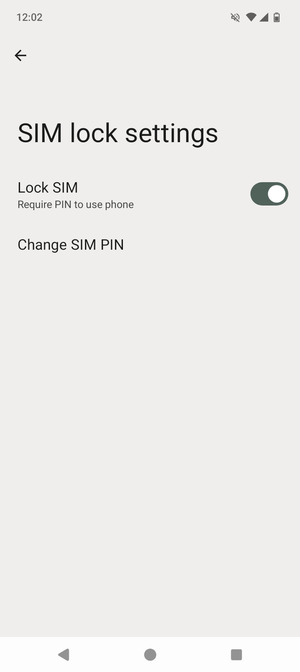 Select Change SIM PIN