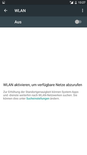 Schalten Sie WLAN ein