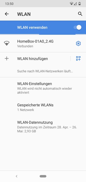 Sie sind nun mit dem WLAN-Netzwerk verbunden