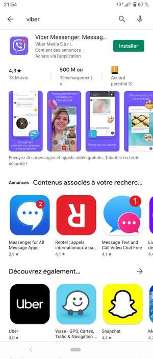 Sélectionnez l'appli