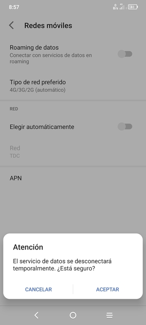 Seleccione ACEPTAR