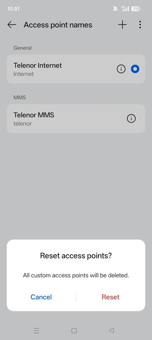 Select Reset