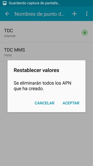 Seleccione ACEPTAR