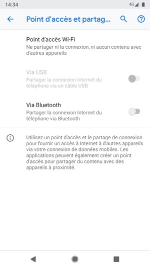 Sélectionnez Point d'accès Wi-Fi