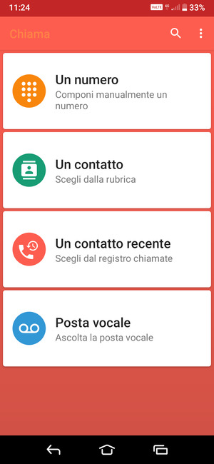 Seleziona Posta vocale