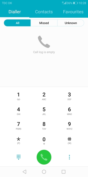 Press and hold the number 1