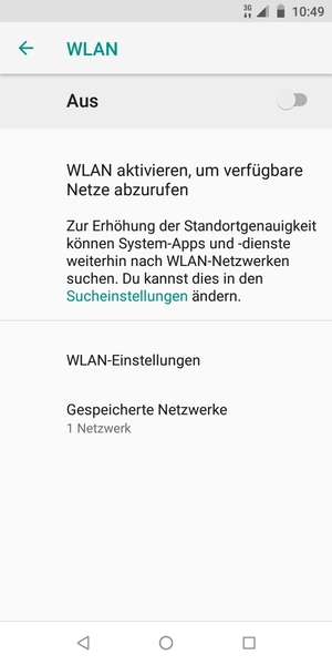 Schalten Sie WLAN ein