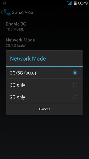 Select your preferred option