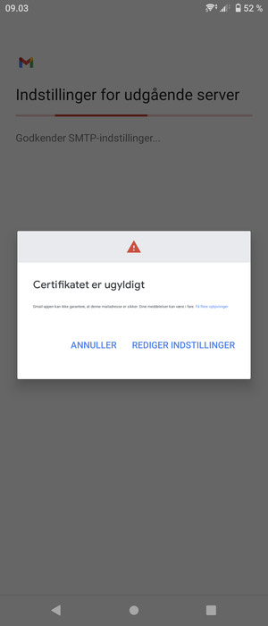 Vælg REDIGER INDSTILLINGER