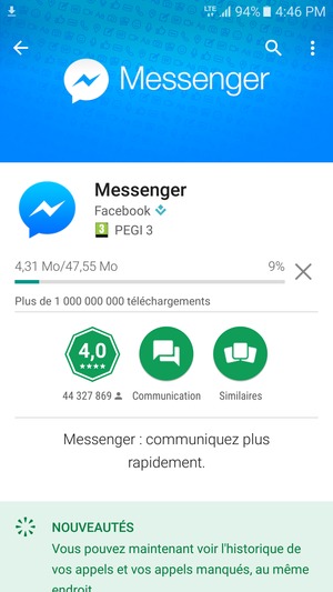 Veuillez attendre la fin de la procédure d'installation