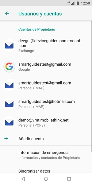 Seleccione su cuenta Google