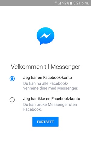Applikasjonen er klar til bruk