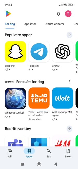 Velg Søk