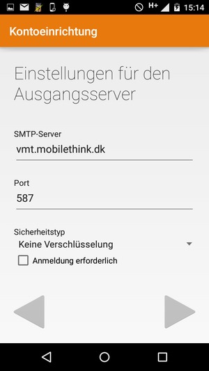 Deaktivieren Sie das Kontrollkästchen Anmeldung erforderlich und wählen Sie WEITER